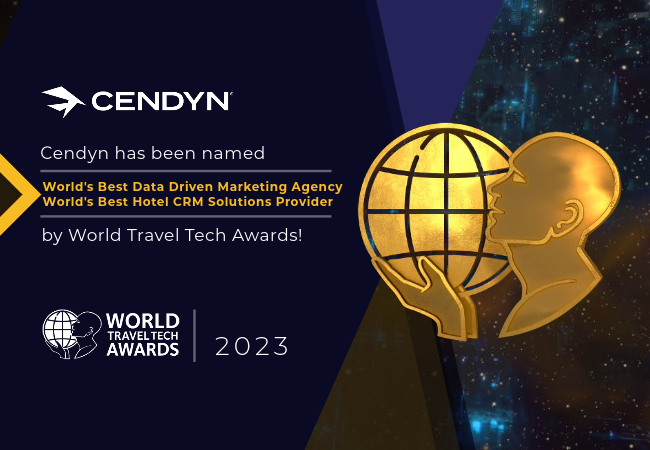 Cendyn takes home two top awards at the World Travel Tech Awards 2023