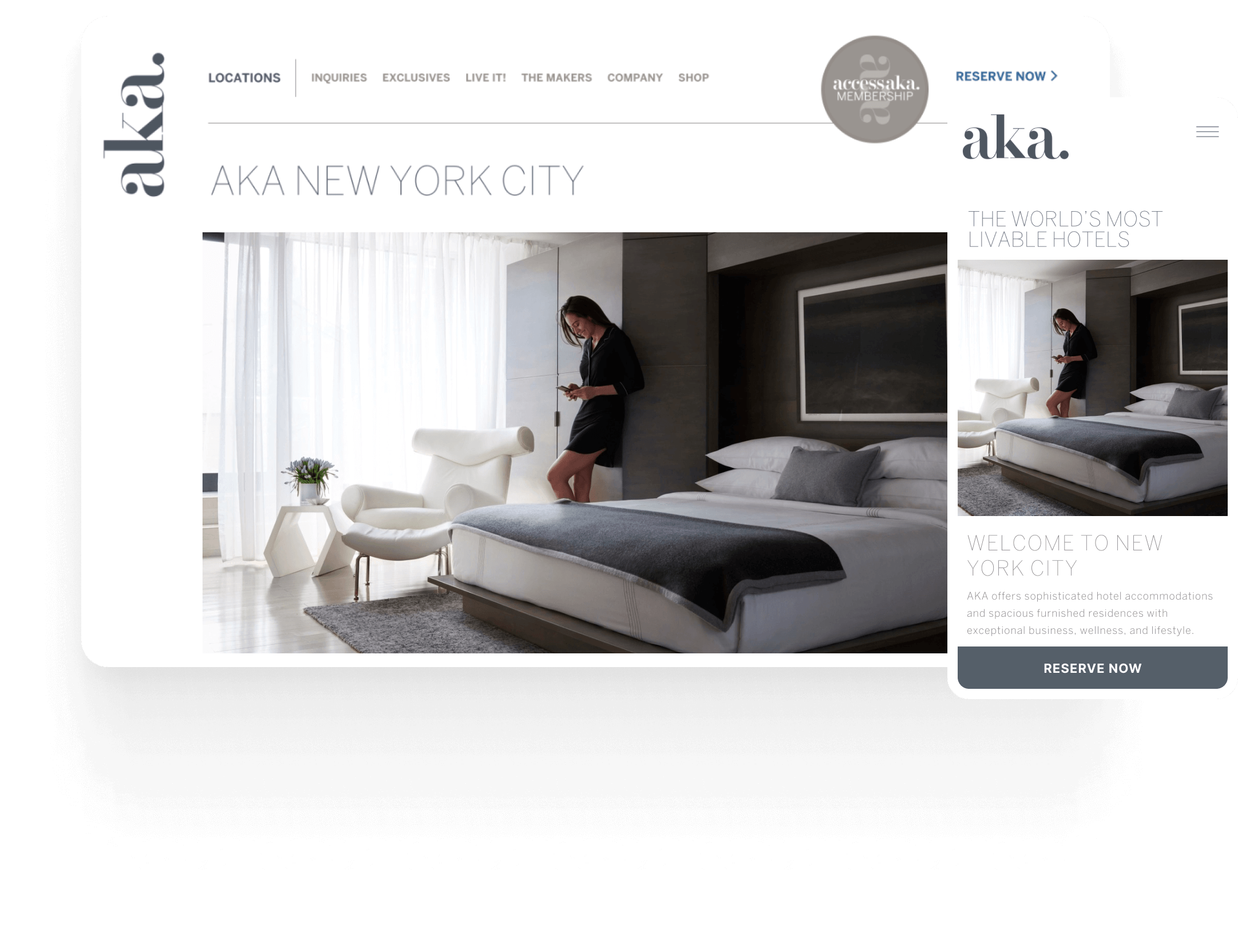 AKA Hotel Website